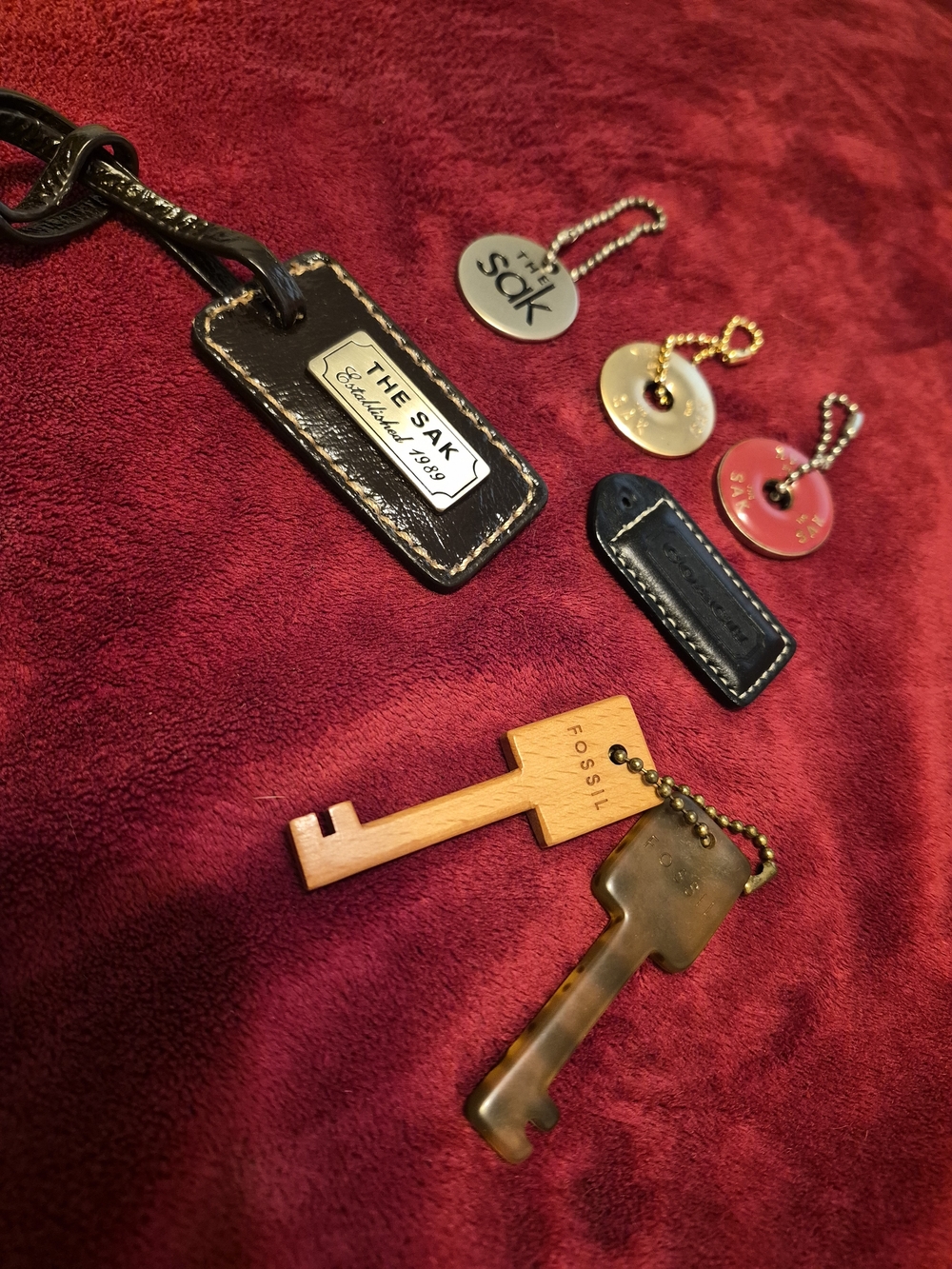 Designer purse.hang tags